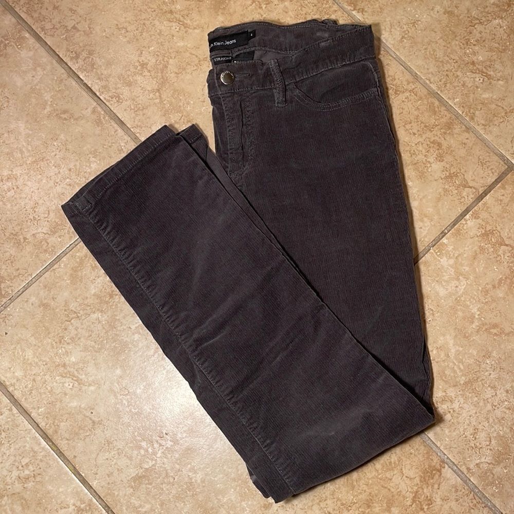 Calvin Klein Gray corduroy jeans